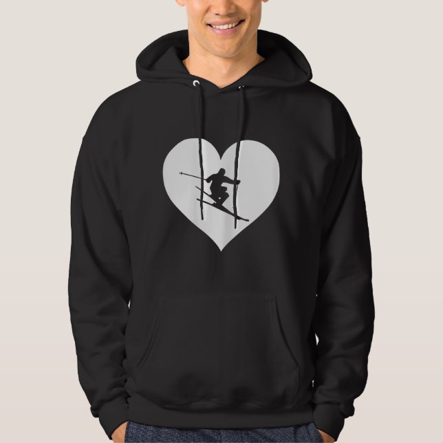 Skifahren Lover Women Girls Boys Jugend Hoodie (Vorderseite)