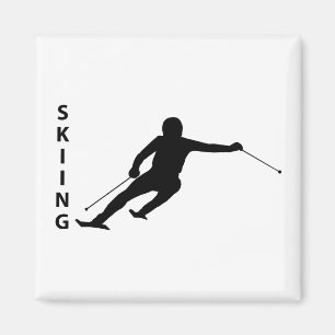 Skifahren Magnet