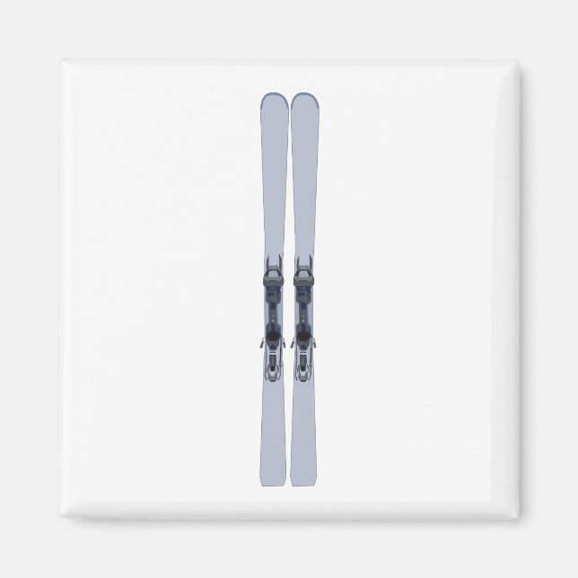 Skifahren Magnet (Vorne)