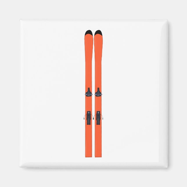 Skifahren Magnet (Vorne)