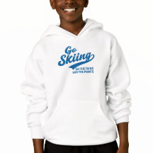 Skifahren – Minimalistisches Wintersport-Typografi