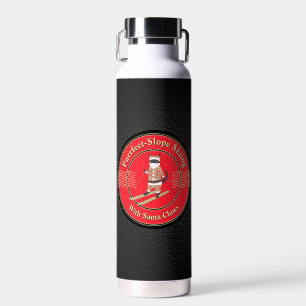 Skifahren mit der Wasserflasche von Santa Craws Trinkflasche