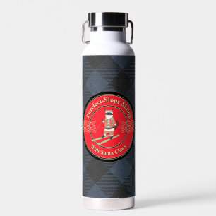 Skifahren mit der Wasserflasche von Santa Craws Trinkflasche