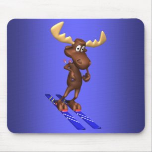 Skifahren Moosepad Mousepad