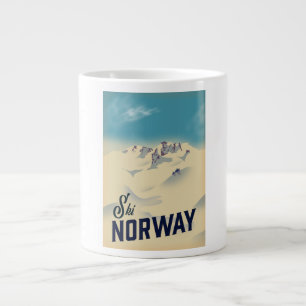 Skifahren Norwegen Jumbo-Tasse