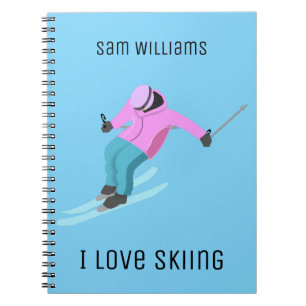 Skifahren Notizblock