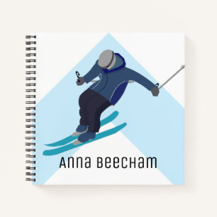 Skifahren Notizbuch