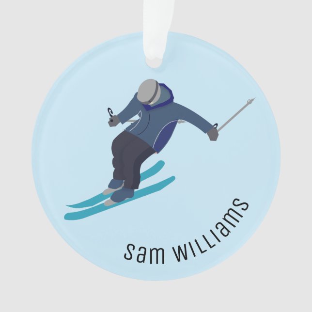 Skifahren Ornament (Vorderseite)