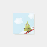 Skifahren Pine Tree Niedlicher Schneesport Winter