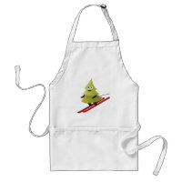 Skifahren Pine Tree Niedlicher Schneesport Winter