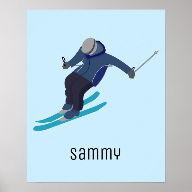 Skifahren Poster (Vorne)