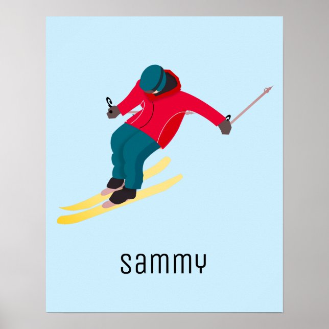 Skifahren Poster (Vorne)