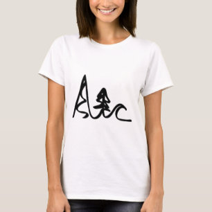 Skifahren Radfahren Surfen Berge Ozean Wellen Spaß T-Shirt