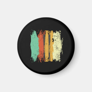 Skifahren Retro Ski Magnet