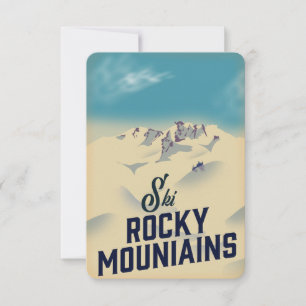 Skifahren Rocky Mountains USA