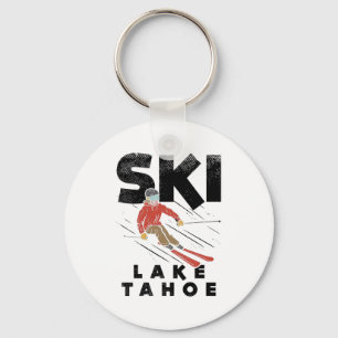 Skifahren - Ski Lake Tahoe Schlüsselanhänger