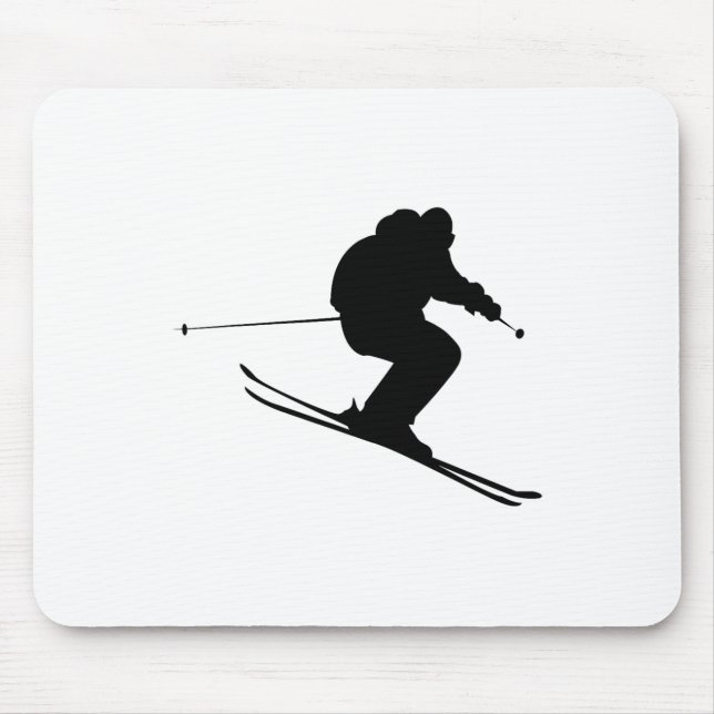Skifahren Ski Mousepad (Vorne)