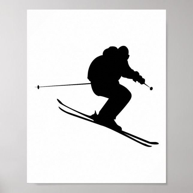 Skifahren Ski Poster (Vorne)