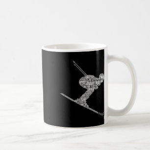 Skifahren Ski Skifahrer Männer Jungen Kinder _2  Kaffeetasse