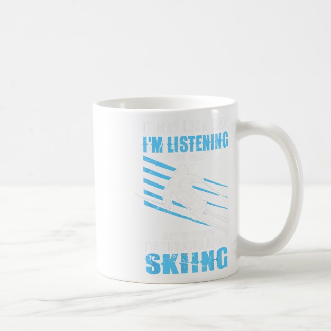 Skifahren - Skifahren - Skifahren Kaffeetasse (Rechts)