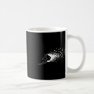 Skifahren Skifahrer Freestyle Pulver Burst Berg Sc Kaffeetasse