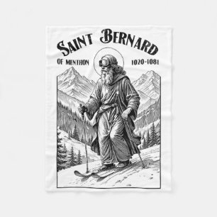 Skifahren Skifahrer Patron Saint Bernard Vintage W Fleecedecke