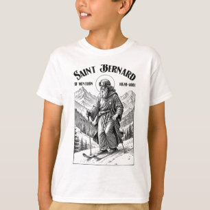 Skifahren Skifahrer Patron Saint Bernard Vintage W T-Shirt