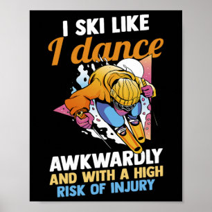 Skifahren Skifahrer Ski Poster