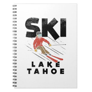 Skifahren - Skigebiet Lake Tahoe Notizblock