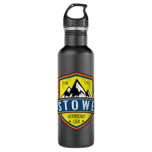 Skifahren Stowe Vermont Skifahren Lover Edelstahlflasche