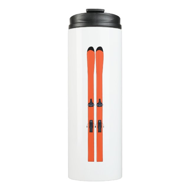 Skifahren Thermosbecher (Vorderseite)