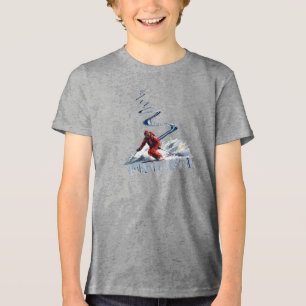 Skifahren Tri-Blend Shirt