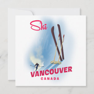 Skifahren Vancouver Kanada Magnet