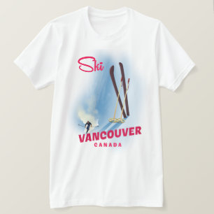 Skifahren Vancouver Kanada T-Shirt