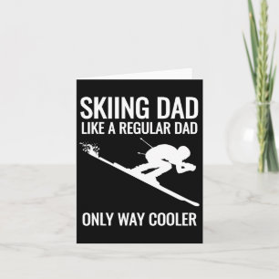 Skifahren Vater - wie ein regelmäßiger Vater, aber Karte