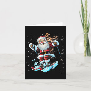 Skifahren Weihnachten Ski Winter Sport X-mas Paja Karte