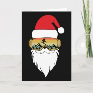 Skifahren Weihnachten Winter Skifahrer Lustig Apre Karte