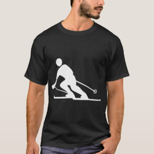 Skifahren - Weiß T-Shirt