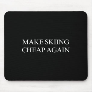 Skifahren wieder billig mousepad