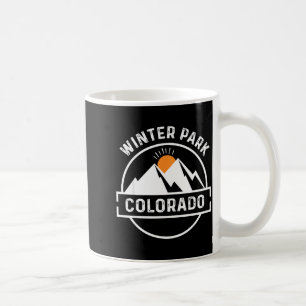 Skifahren Winter Schnee - vintage Winterpark Kaffeetasse