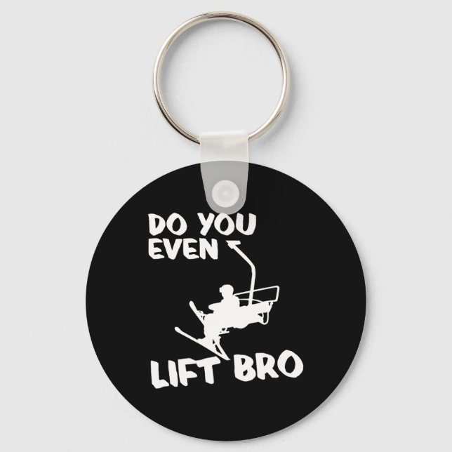 Skifahren Wintersportgeschenk - Skifahren Ski Sie  Schlüsselanhänger (Vorderseite)