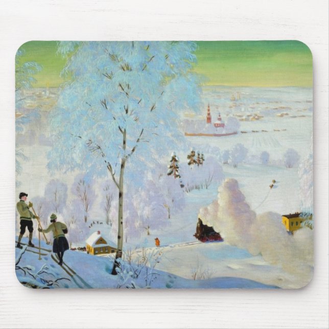 Skifahrer 1919 mousepad (Vorne)