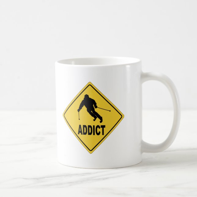 Skifahrer 1 tasse (Rechts)