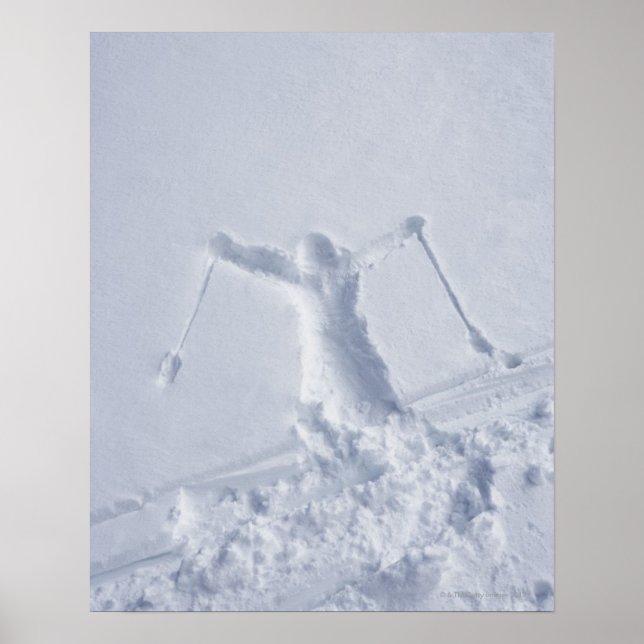 Skifahrer 2 poster (Vorne)