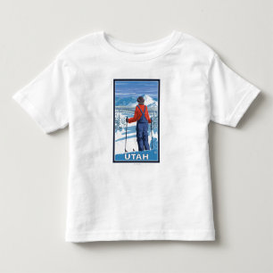 Skifahrer AdmiringUtah Kleinkind T-shirt
