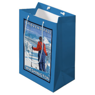 Skifahrer-Bewundern - Stevens-Durchlauf, Mittlere Geschenktüte