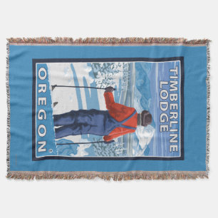Skifahrer-Bewundern - Timberline-Häuschen, Oregon Decke