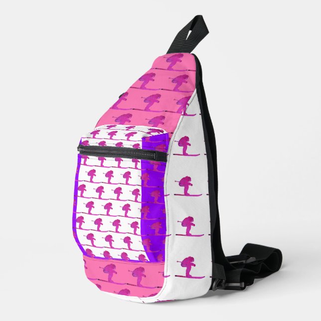 Skifahrer Crossbody Bag (Rechte Ecke)