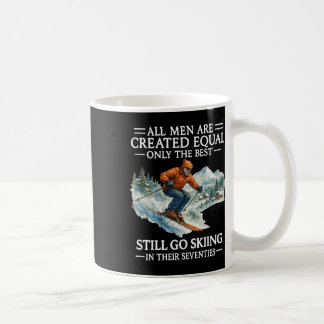 Skifahrer-Geschenke zum 70. Geburtstag Mann 70 Jah Kaffeetasse