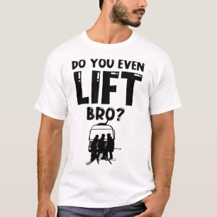 Skifahrer Herzschlag Ski  T-Shirt